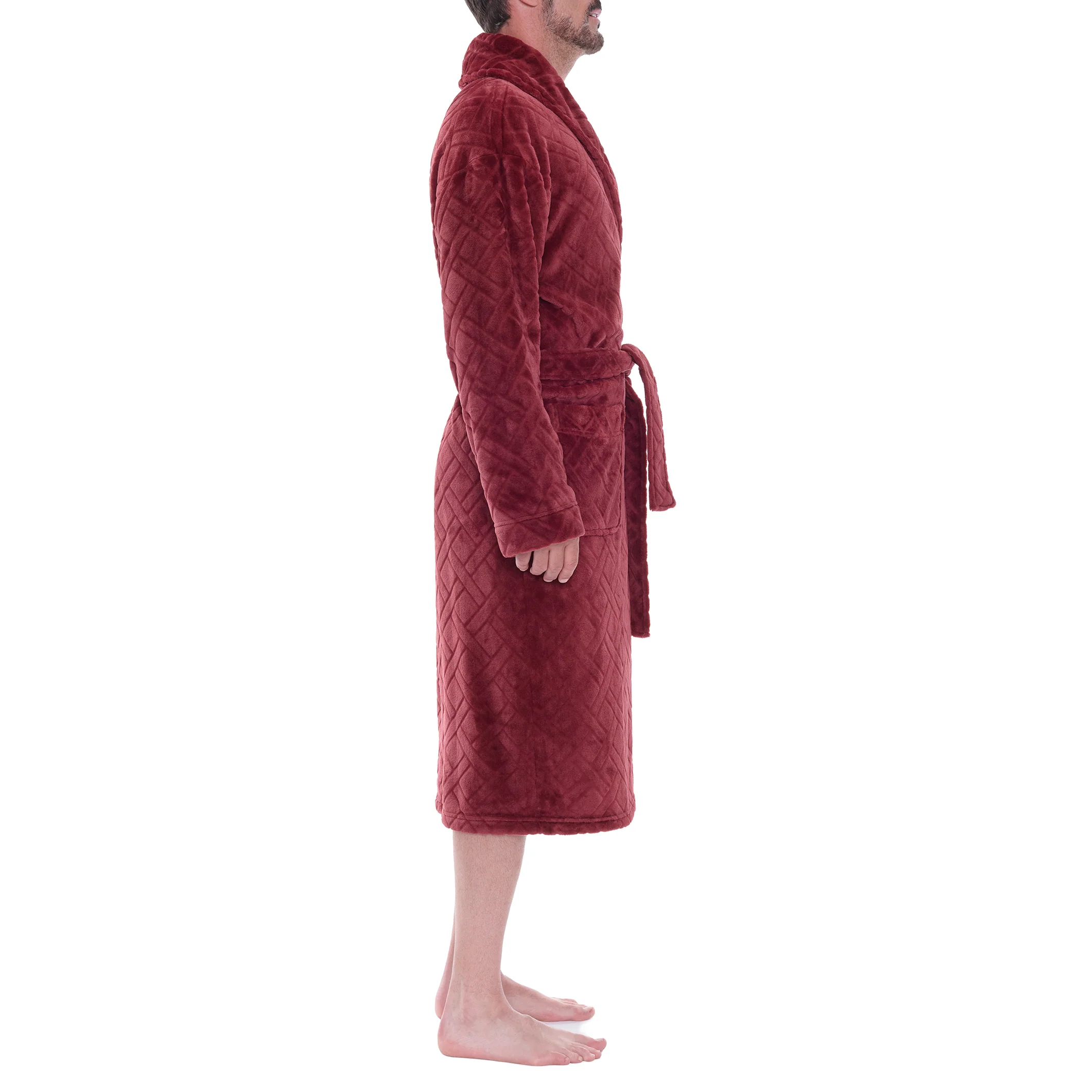 Crossroads Plush Fleece Shawl Robe - Image 12