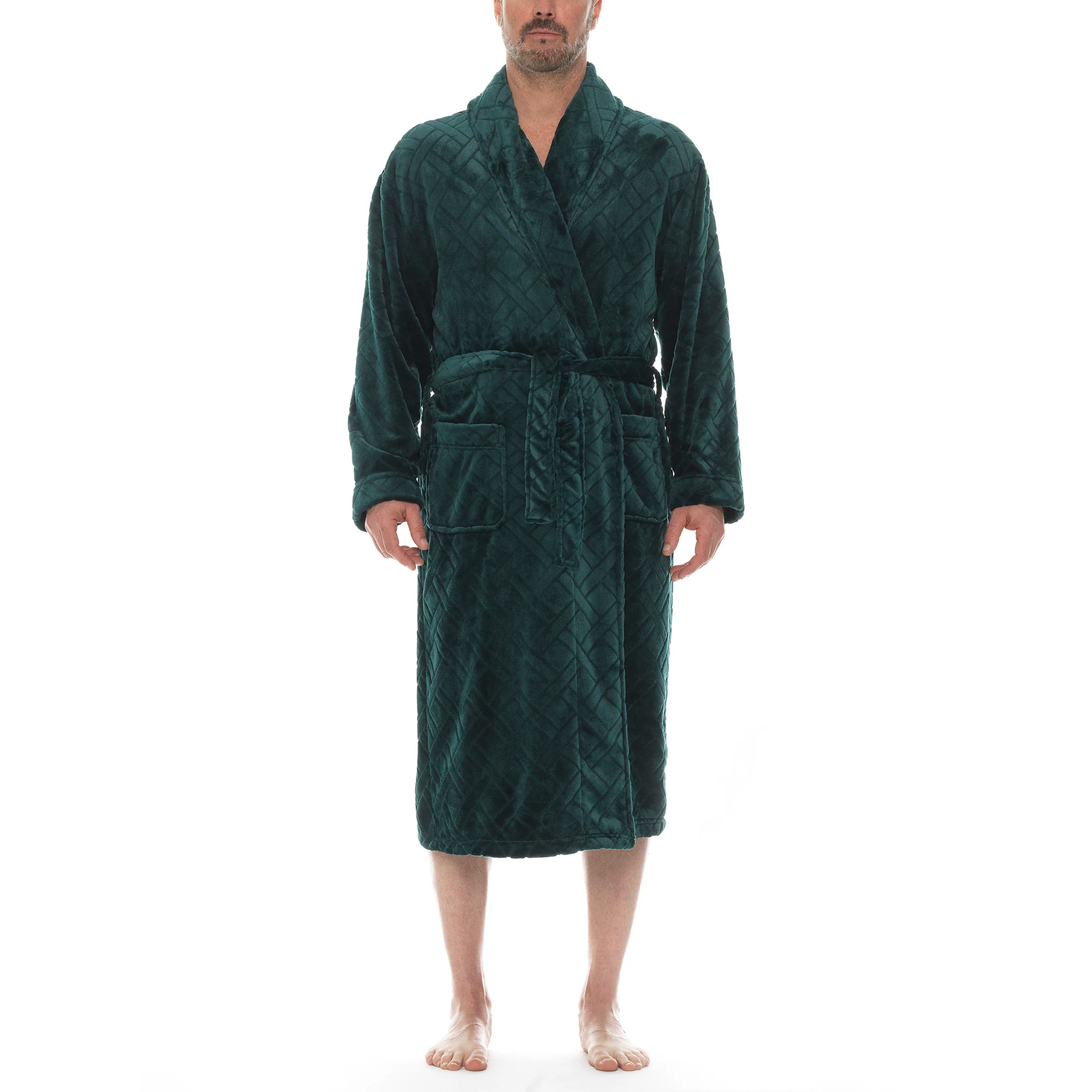 Crossroads Plush Fleece Shawl Robe - Image 4