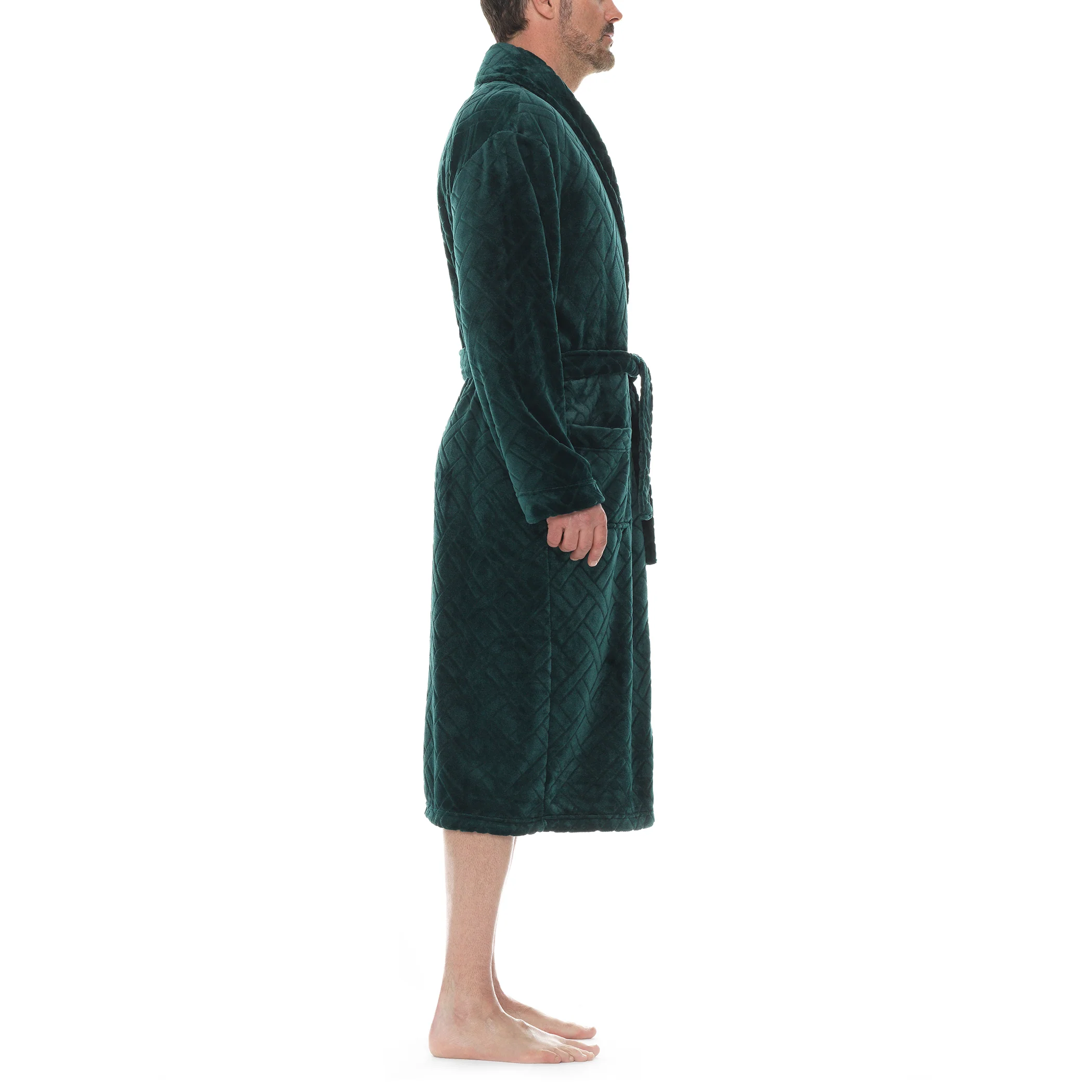 Crossroads Plush Fleece Shawl Robe - Image 6