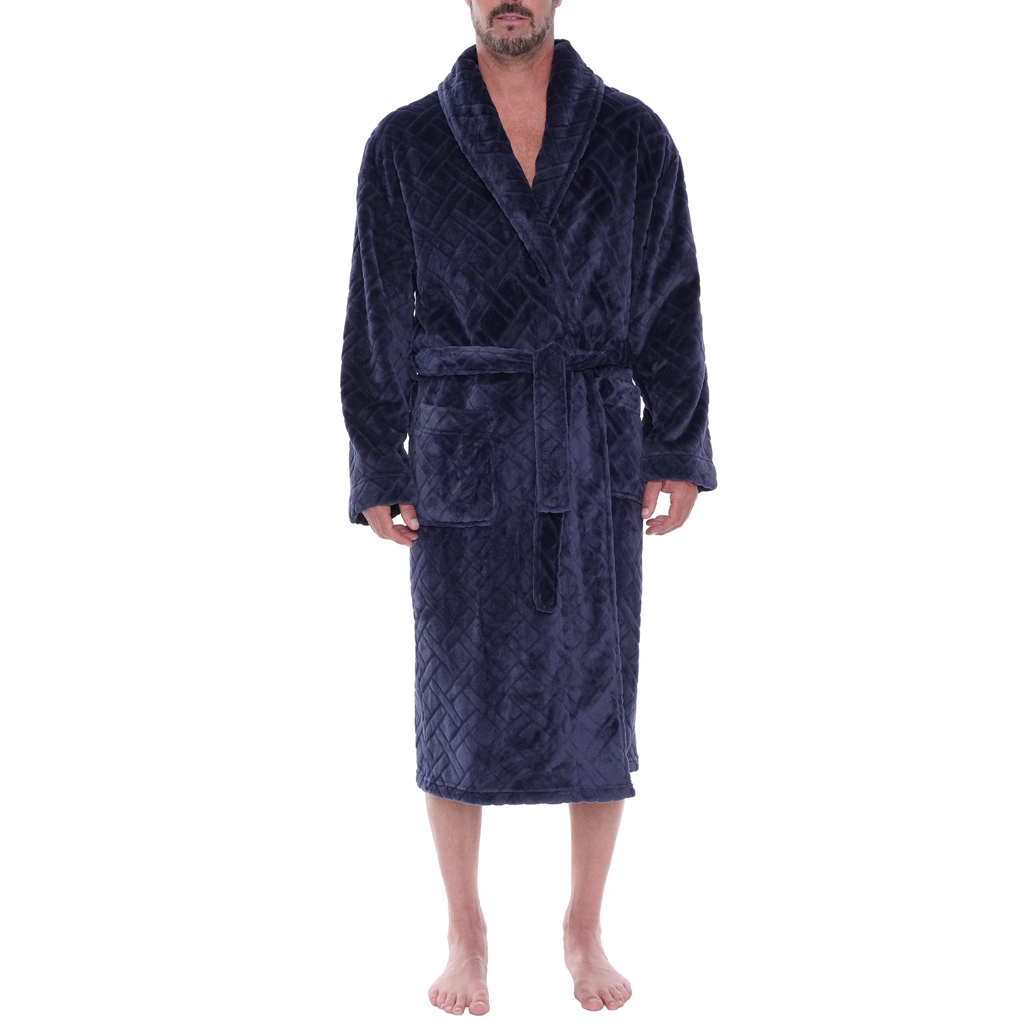 Crossroads Plush Fleece Shawl Robe - Image 7