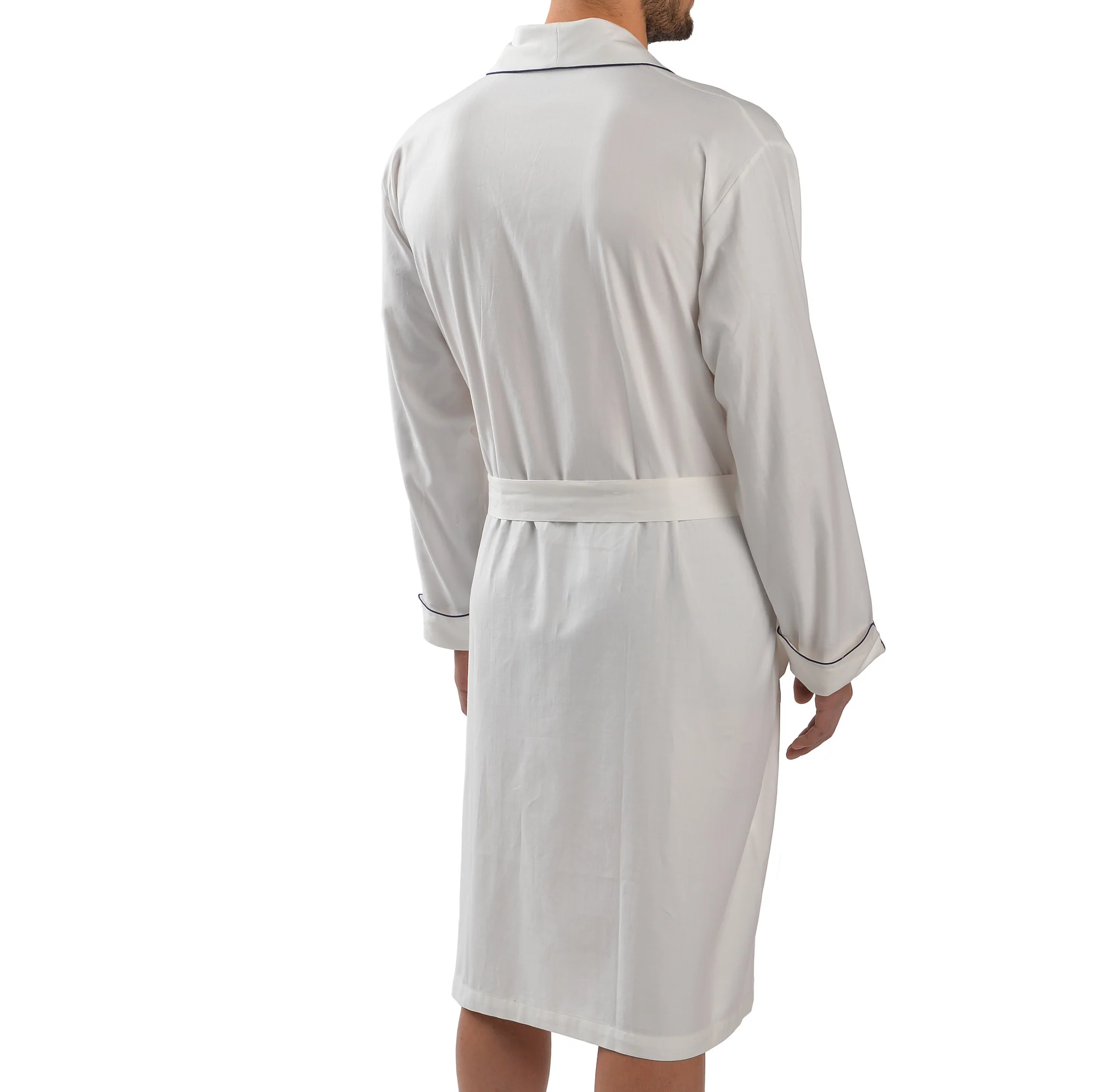 Herringbone Cotton Better Shawl Robe - Image 4