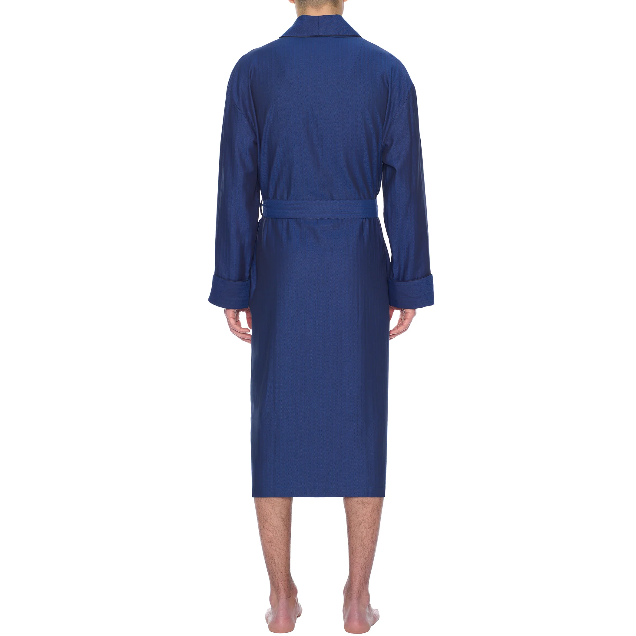 Herringbone Cotton Better Shawl Robe - Image 8