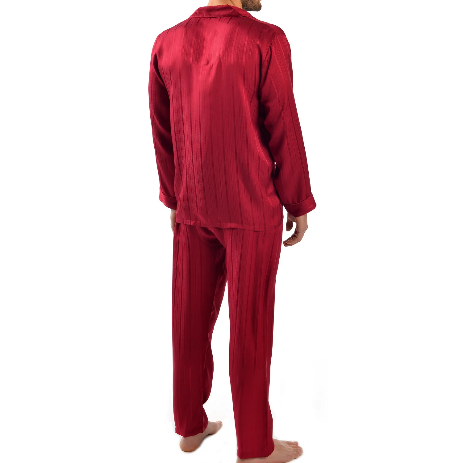 Herringbone Stripe Silk Pajama - Image 5