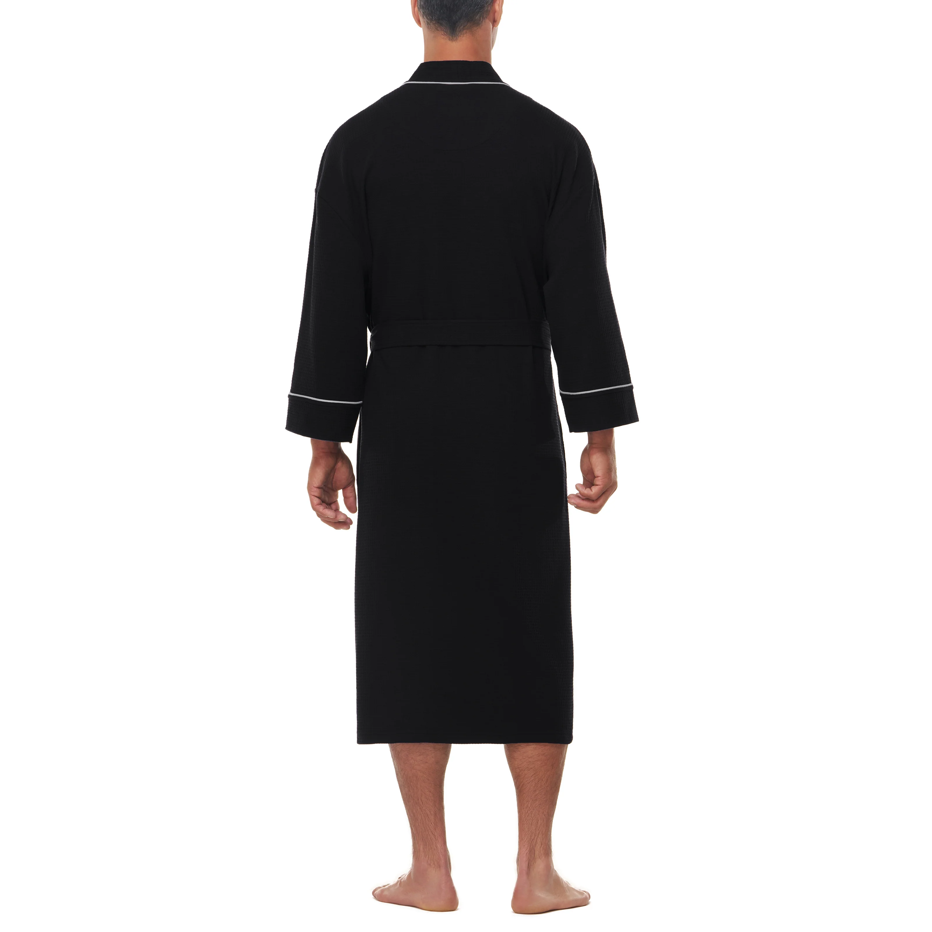 Knit Waffle Kimono Robe - Image 4