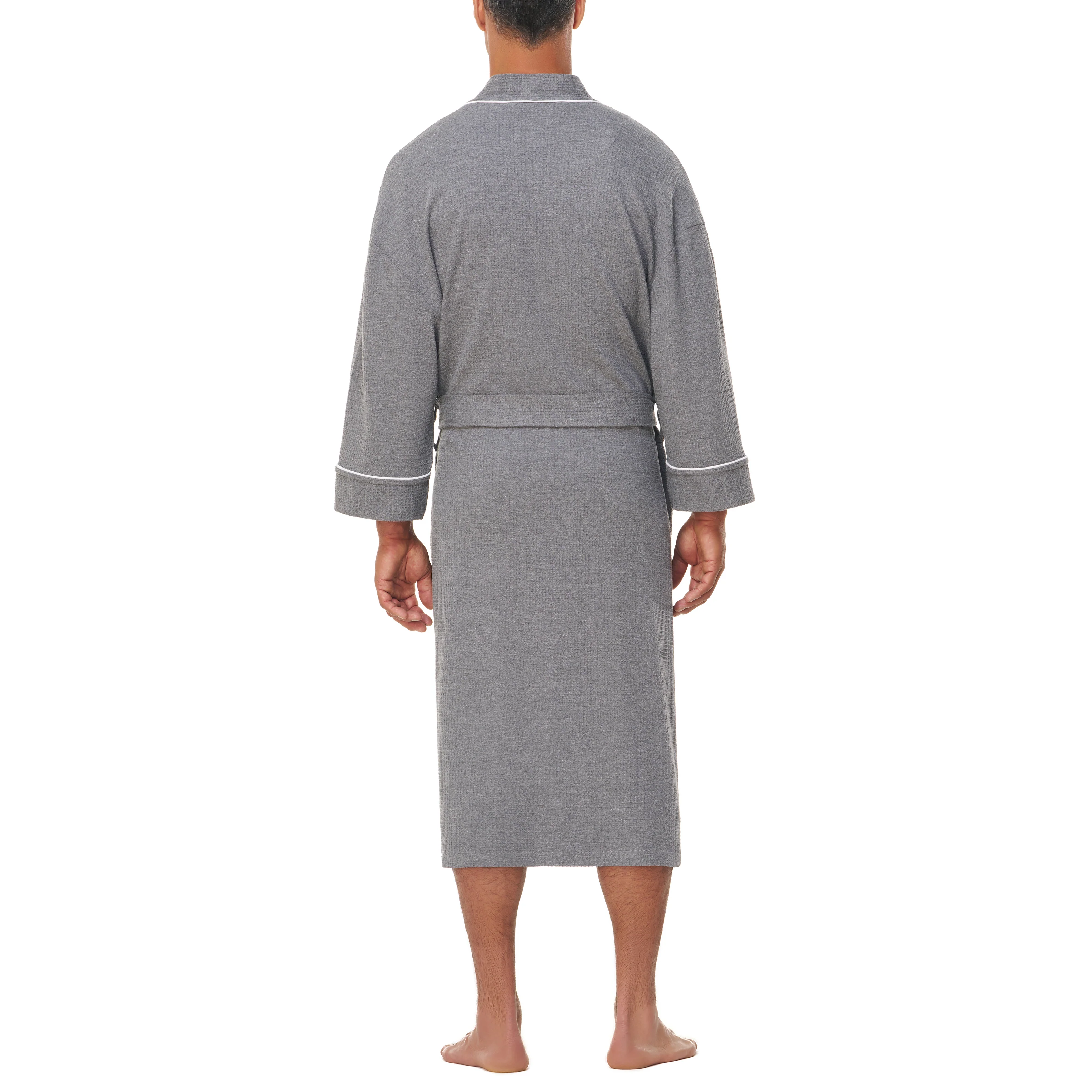 Knit Waffle Kimono Robe - Image 8